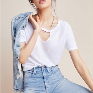 Anthropologie White Tee